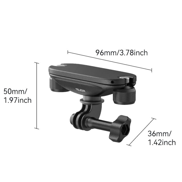 TELESIN S3-JFM-03-TDJ Backpack Quick-Release Mount Universal Backpack Clip For Action Cameras
