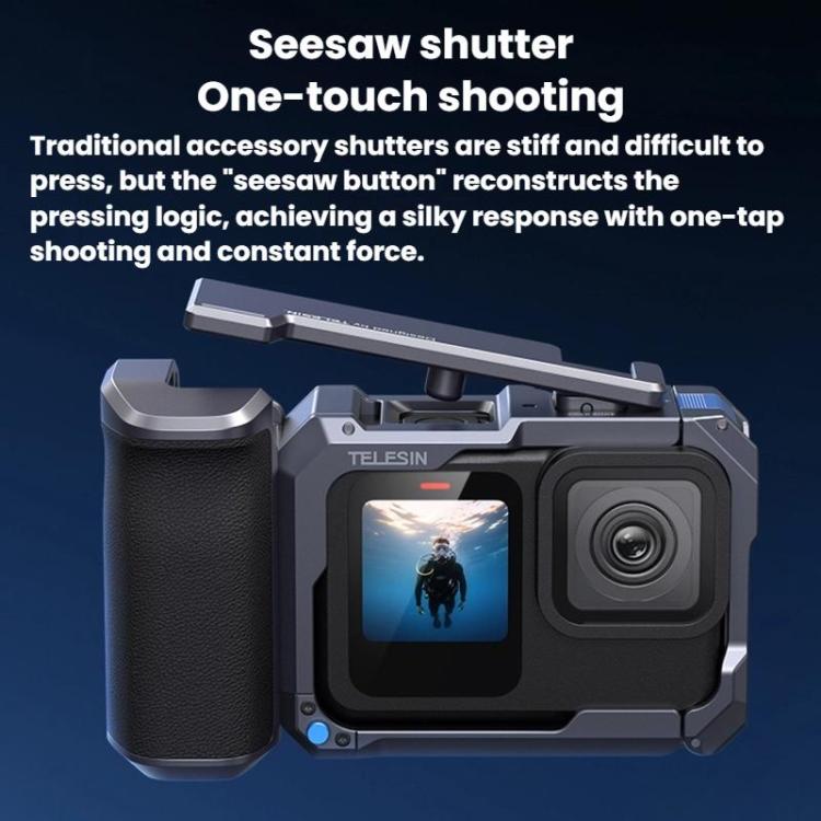 TELESIN Camera Grip Kit For GoPro HERO9 Black / HERO10 Black / HERO11 Black / HERO12 Black / HERO13 Black