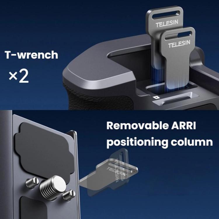 TELESIN Camera Grip Kit For GoPro HERO9 Black / HERO10 Black / HERO11 Black / HERO12 Black / HERO13 Black