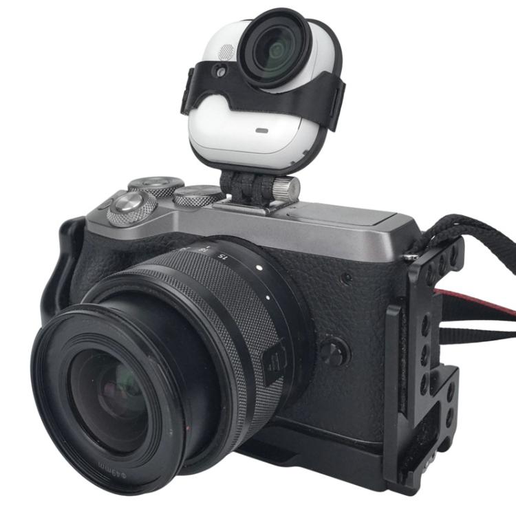 Hot Shoe Mount for Insta360 GO Ultra to DSLR/Mirrorless Cameras Dual Camera Adapter Bracket