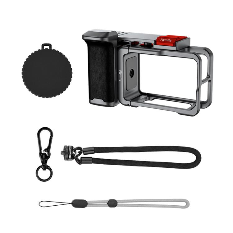 Flymile Street Shooting Handle Kit for DJI Osmo Action 5 Pro/4/3 Action Camera Aluminum Expansion Cage, AC5015 Cage