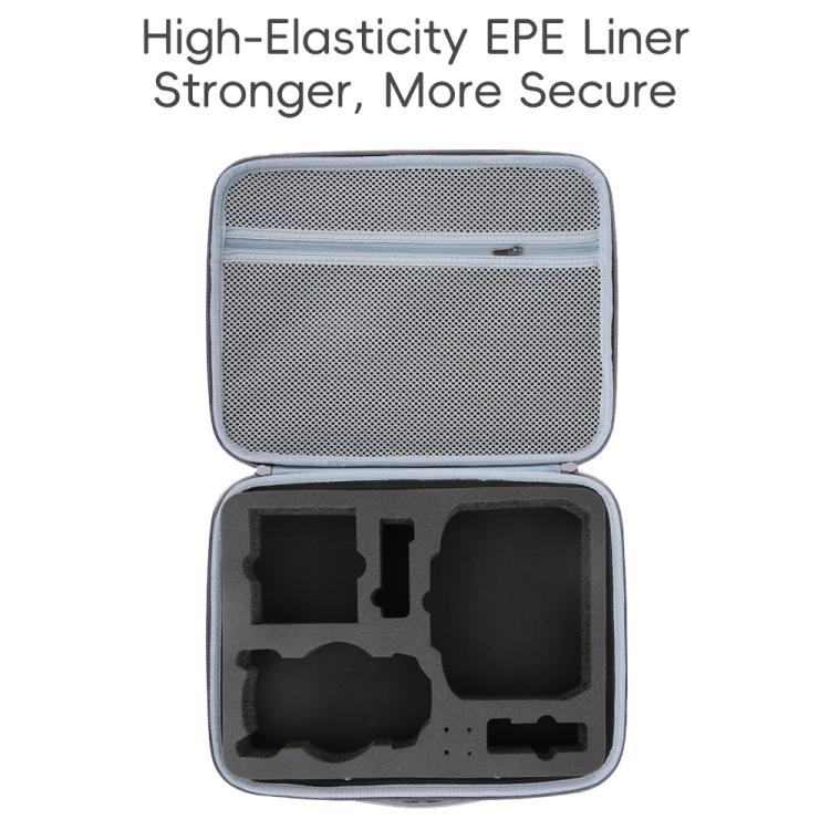 For DJI Mini 5 Pro Fly More All-in-one PU Organizer Bag Portable Travel Shoulder Bag