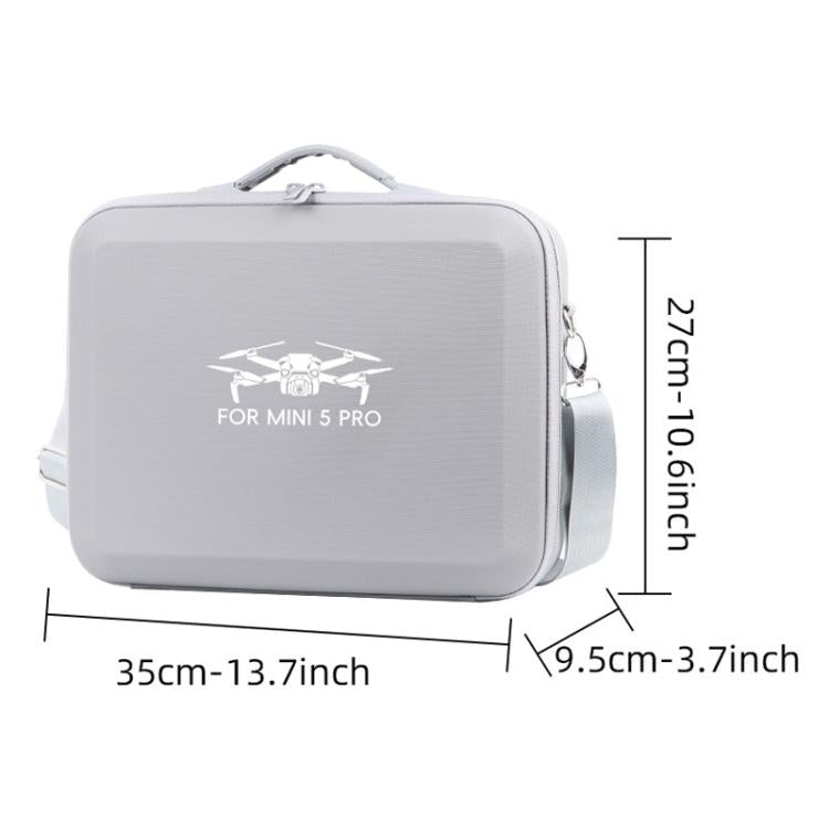 For DJI Mini 5 Pro Fly More All-in-one PU Organizer Bag Portable Travel Shoulder Bag