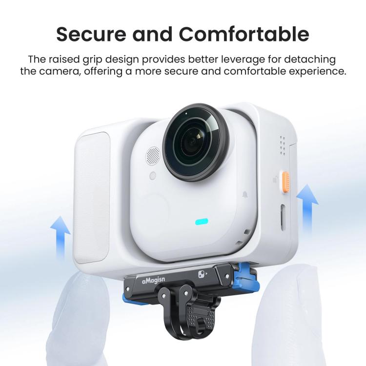 For Insta360 Go Ultra Camera aMagisn Metal Quick Release Magnetic Adapter With 1/4-inch Threaded Hol