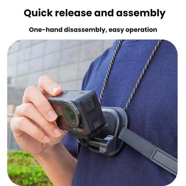 Flymile Neck-Mounted Magnetic Action Camera Bracket For DJI Osmo 360 / Pocket 3 / Action 5 Pro / Insta360 X5