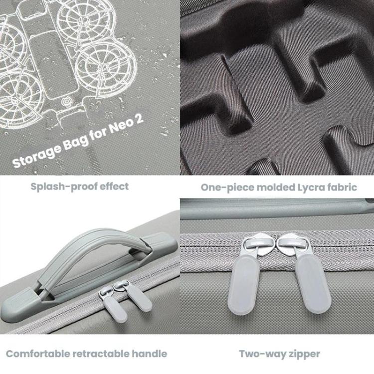 For DJI Neo 2 Fly More Combo Hard Shell Carrying Case Custom-Molded Sling Bag