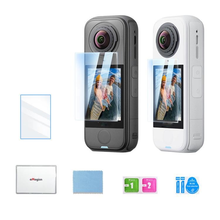 For Insta360 X4 Air aMagisn Tempered Glass Screen Protector HD Anti-Scratch 9H Hardness Lens Film