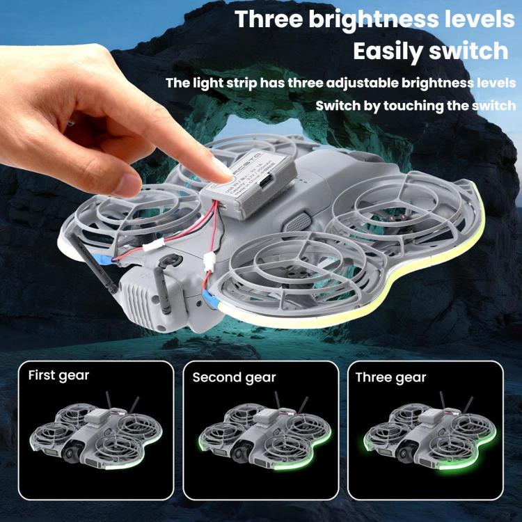 For DJI Neo 2 RCSTQ Luminous Light Strip High Light Night Flying Warning Light Strip