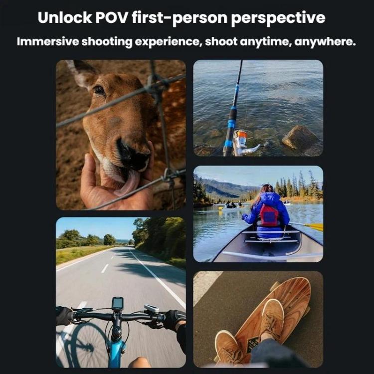 For Insta360 GO Ultra Flymile Magnetic Neck Clip Camera Mount