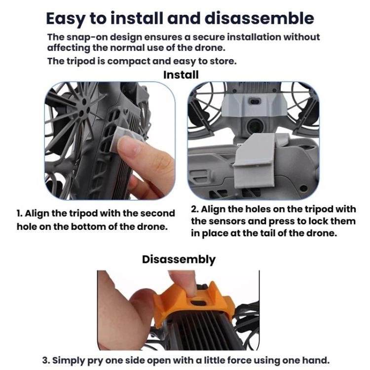 For DJI Neo 2 CQT 2pcs /Set Height Increasing Tripod Bottom Scratch Resistant Takeoff Landing Protection Bracket, Increasing Tripod