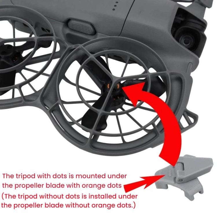 For DJI Neo 2 CQT 4pcs /Set Folding Booster Kickstand Scratch Wear Resistant Landing Gear Protection Bracket, Folding Booster Kickstand