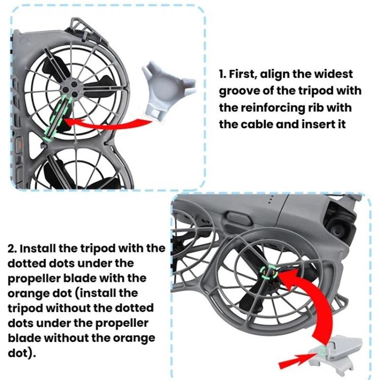 For DJI Neo 2 CQT 9pcs /Set Fuselage Crash Kit, Bumper+Protective Cover+Folding Kickstand, 9pcs /Set