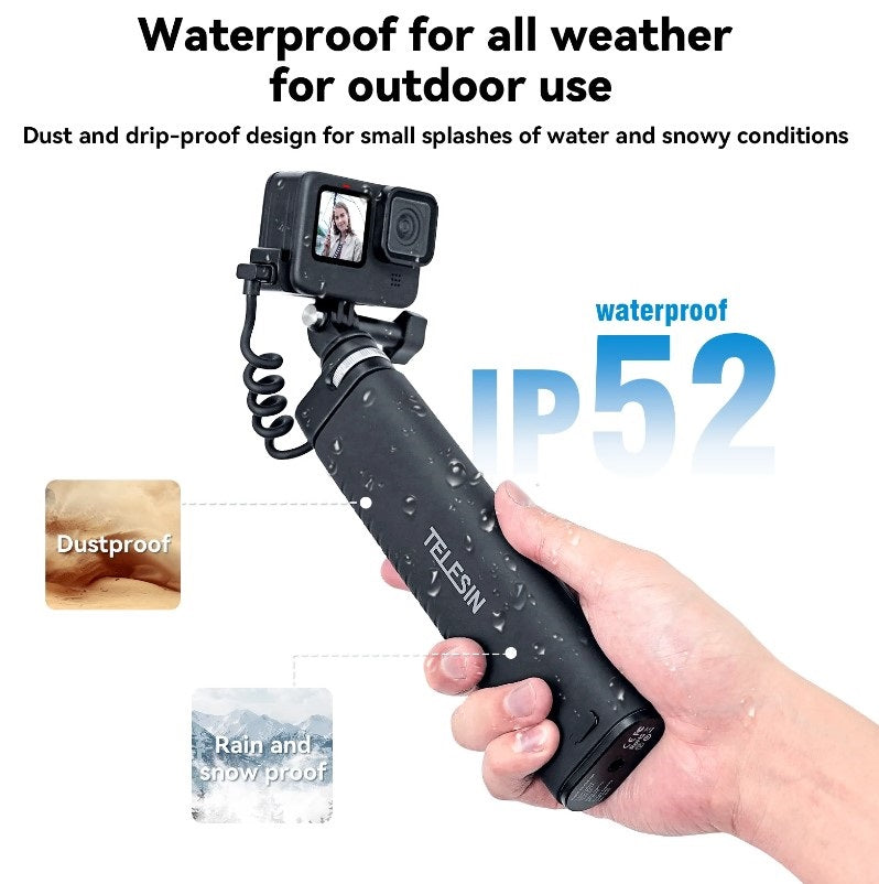 Selfie Stick Power Bank for GoPro HERO 4K (2024)