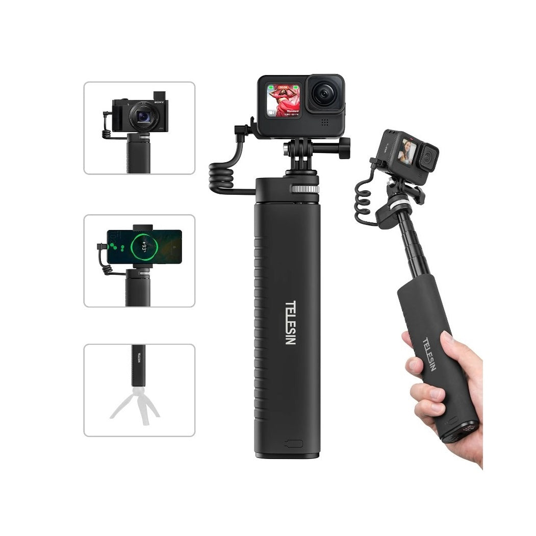 Selfie Stick Power Bank for Osmo Action 5 Pro / Osmo Action 4 3 2