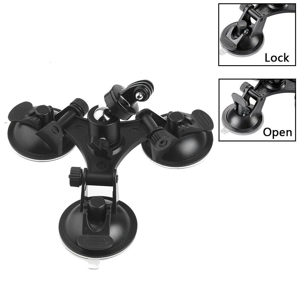 Triple Suction Cup for GoPro