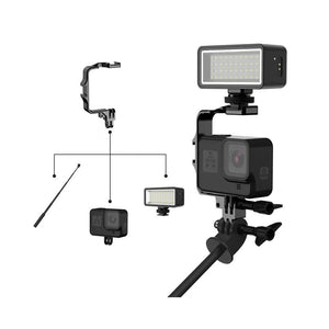 Vlogging Bracket Mount for Osmo Action 5 4 3 1 / Insta360 ONE R / Insta360 GO 3 / Insta360 Ace / SJCAM