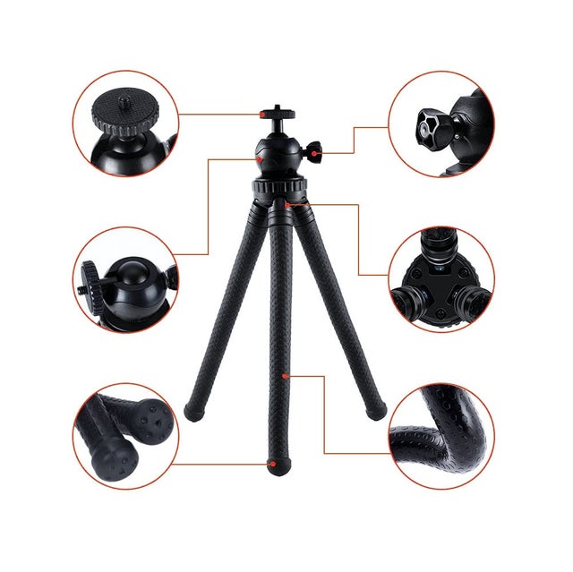 Super Flexible Tripod Mount for Osmo Action 5 Pro / Osmo Action 4 3 2 1