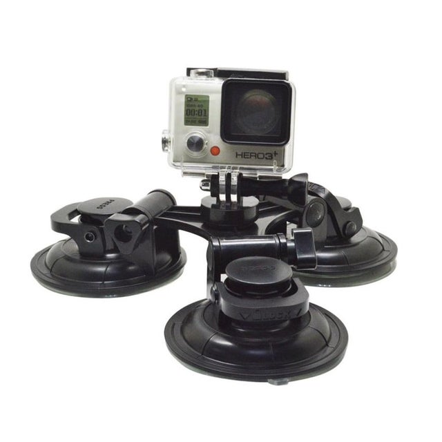 Large Triple Suction Cup for GoPro