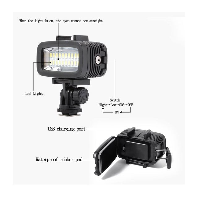 Waterproof LED Colour Light for GoPro