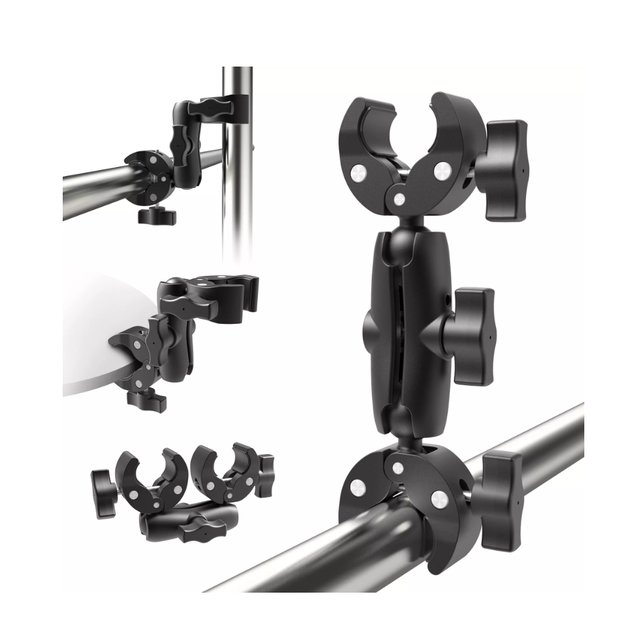 Dual 3 Way Super Clamp Mount for GoPro