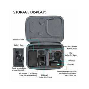 Large Carry Case for Osmo Action 5 Pro / Osmo Action 4 / Osmo Action 3